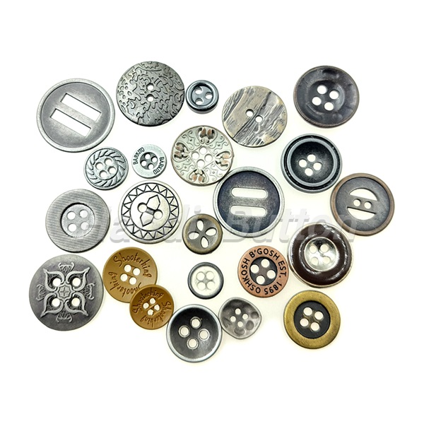 二眼四眼金属扣,合金电镀钮扣